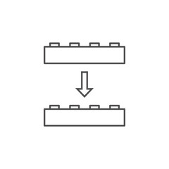 Children's details of the game constructor. Vector illustration
