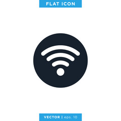 Network Signal Icon Vector Logo Design Template