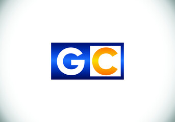 G C Initial Letter Logo design, Graphic Alphabet Symbol for Corporate Business Identity