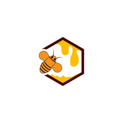 Honey  Logo Template Design Vector