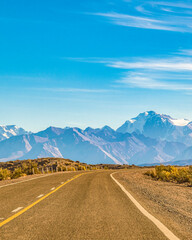 Deserted Landscape Highway, San Juan Province, Argentina