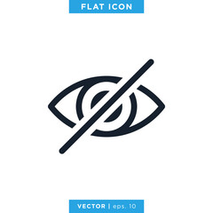 Eye Icon Vector Logo Design Template