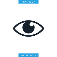 Eye Icon Vector Logo Design Template