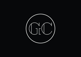 G C Initial Letter Logo design, Graphic Alphabet Symbol for Corporate Business Identity