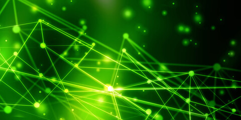 Fototapeta premium 2d illustration Abstract futuristic electronic circuit technology background