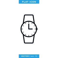 Watch Icon Vector Design Template