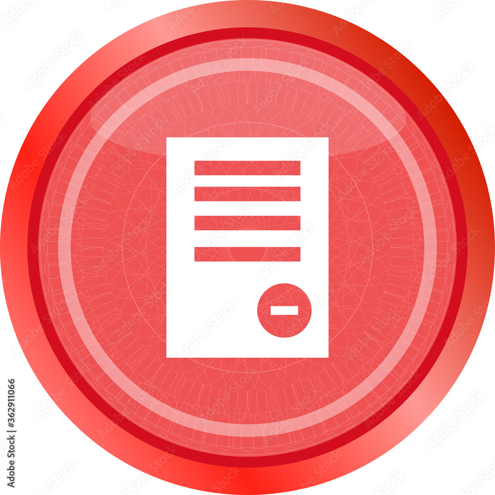 Poster text file sign icon. delete file document symbol