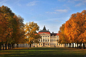 Raczynski palace and branch of national museum in Rogalin. - obrazy, fototapety, plakaty