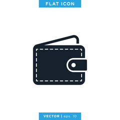 Wallet Icon Vector Logo Design Template