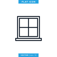 Window Icon Vector Logo Design Template