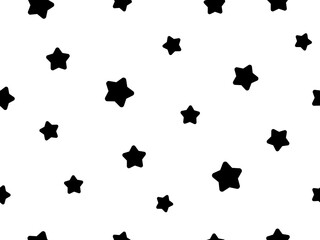 Star pattern. Vector background. Star texture. Seamless pattern. Wrapping paper. Star backdrop. Color easy to edit. Transparent background.