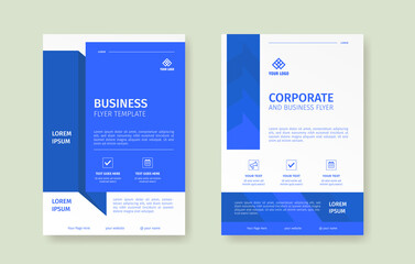 Modern and clean flyer template for company professional poster