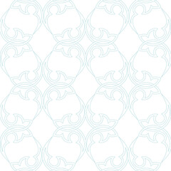 Fototapeta premium Geometric seamless pattern. Blue design on white background