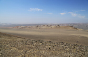The Tablazo de Ica desert in Peru
