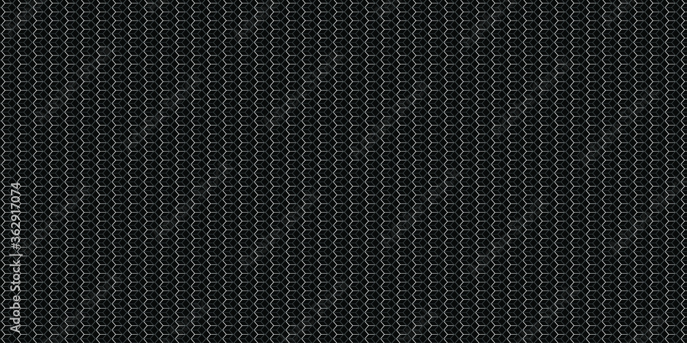 Poster abstract black background with hexagonal pattern vector illustration