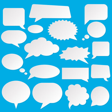 Bubbles comic style vector duddle illustration. Cartoon explosion, speach isolated on background. Spech bubble in pop art