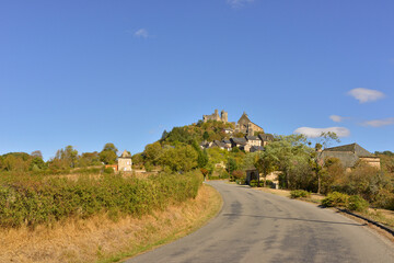 Sur la D39 vers Najac (12270), Aveyron en Occitanie, France