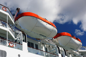 Cruise ship on the ocean