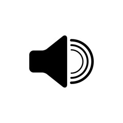speaker vector icon, audio speaker icon in trendy flat design, sound icon