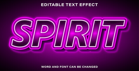 spirit text effect