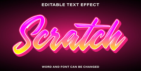 scratch text effect