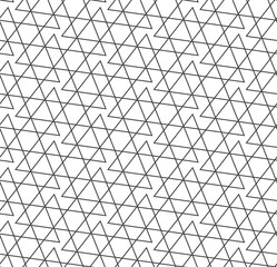 Seamless Geometric Vector Triangle Swatch Pattern. Continuous Vintage Graphic Hexagon Plexus Texture. Repeat Retro Geo Print 
