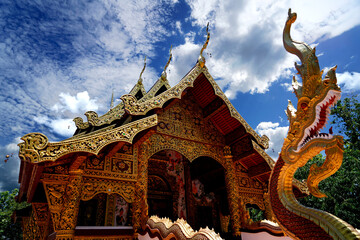 Fototapeta na wymiar Temples in the north of Thailand