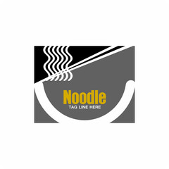 Noodle soup logo , Noodle bowl logo