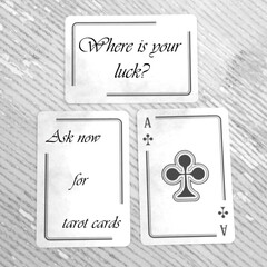 Where is your luck Ask now for tarot cards