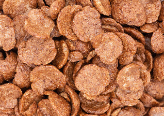 Close up: breakfast cereal chocolate