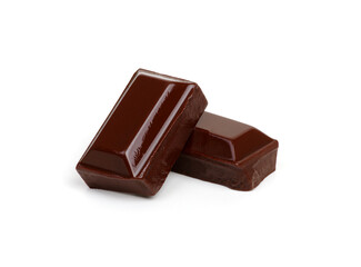 chocolate bar isolated on white