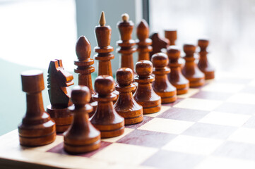 chessmen - figures depicting relations between people, social behavior / networks - group dynamics...