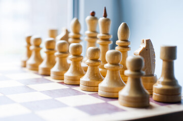 chessmen - figures depicting relations between people, social behavior / networks - group dynamics...