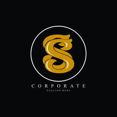 ss letter logo corporate. ss letter vector logo