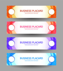 비즈니스 현수막. 벡터 백그라운드 디자인 세트.