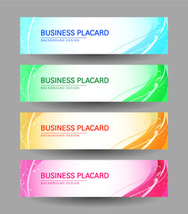 Fototapeta premium 비즈니스 현수막. 벡터 백그라운드 디자인 세트.
