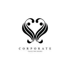 ss letter logo corporate. ss letter vector logo
