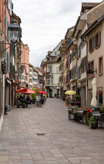 view of the historic old town of Rheinfelden near Basel