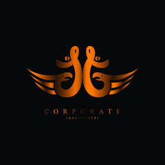 ss letter logo corporate. ss letter vector logo