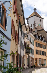Fototapeta na wymiar view of the historic old town of Rheinfelden near Basel