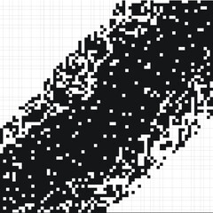 Black and white pixel background. Vector illustration for your graphic design.