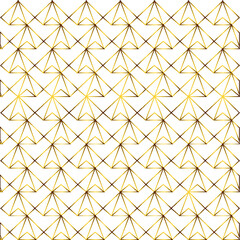 Vintage gold art deco seamless pattern vector illustration