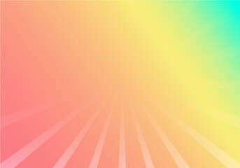 Radial stripes background. Trendy red and white striped background. Soft backdrop with gradient for wallpaper, cover and banner template. Light line, abstract ray burst. Vector illustration art