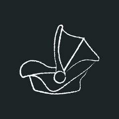 chalk icon, child car seat
