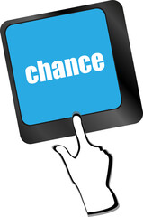 chance button on computer keyboard key