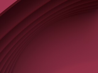 3d rendering of modern abstract shapes  compose in layers with red background