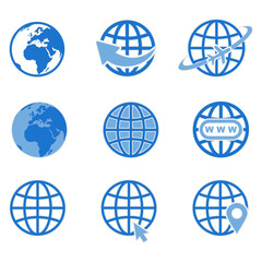 globe, world icon vector symbol illustration go to web icon