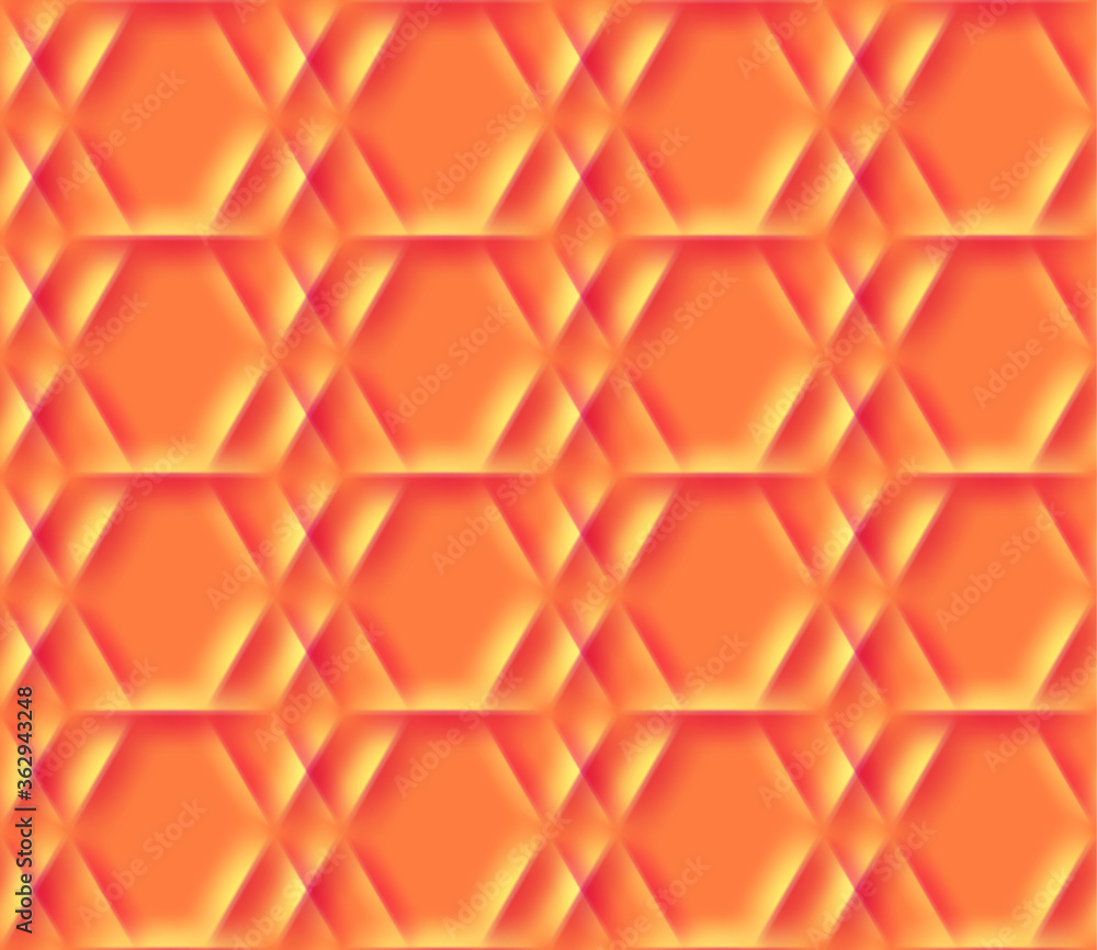 Poster orange geometric seamless pattern for wrapper, wallpaper or abstract background