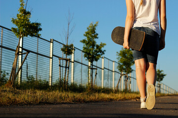 Skateboarder girl.