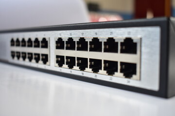 network hub and patch panel, smart ethernet switch 24 ports